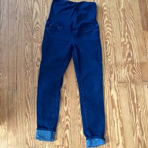 Gap maternity true skinny jeans dark blue